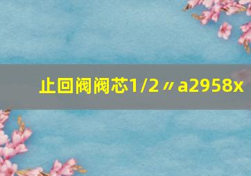 止回阀阀芯1/2〃a2958x 