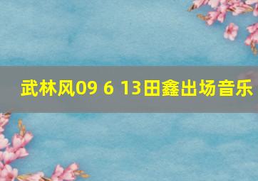 武林风09 6 13田鑫出场音乐