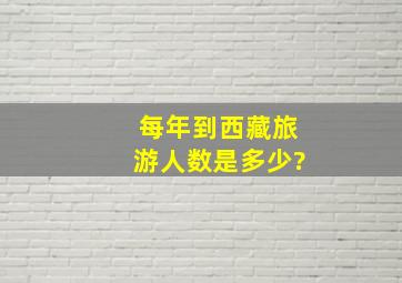 每年到西藏旅游人数是多少?