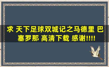 求 天下足球双城记之马德里 巴塞罗那 高清下载 感谢!!!!