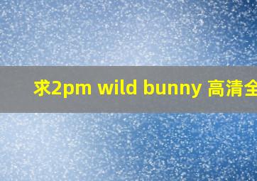 求2pm wild bunny 高清全集