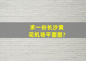 求一份长沙黄花机场平面图?