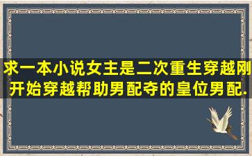 求一本小说,女主是二次重生穿越,刚开始穿越帮助男配夺的皇位,男配...