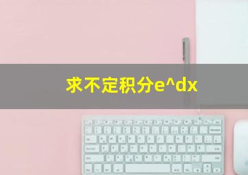 求不定积分e^dx