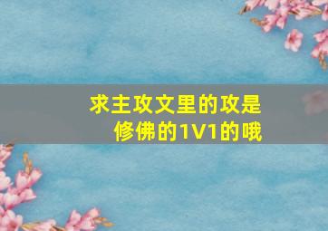 求主攻文里的攻是修佛的1V1的哦