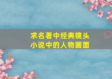 求名著中经典镜头小说中的人物画面