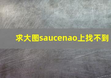 求大图,saucenao上找不到