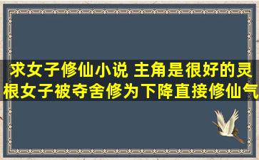 求女子修仙小说 主角是很好的灵根女子,被夺舍修为下降,直接修仙气