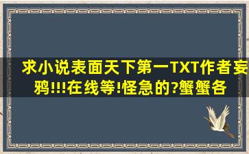 求小说《表面天下第一》TXT作者妄鸦!!!在线等!怪急的?蟹蟹各位大佬...