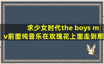 求少女时代the boys mv前面纯音乐,在玫瑰花上面走到那段音乐。MP3...