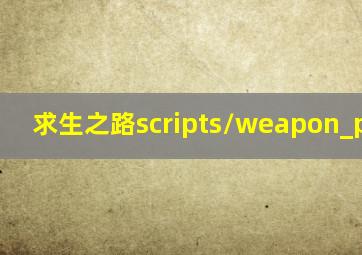 求生之路scripts/weapon_pistol