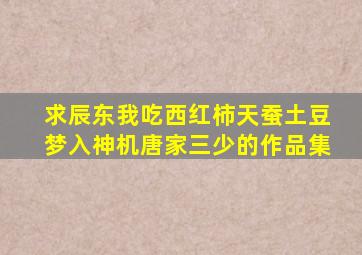 求辰东我吃西红柿天蚕土豆梦入神机唐家三少的作品集