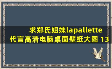 求郑氏姐妹lapallette代言高清电脑桌面壁纸,大图 1366*768