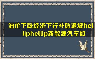 油价下跌、经济下行、补贴退坡……新能源汽车如何才能挺住?