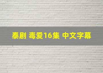 泰剧 毒爱16集 中文字幕