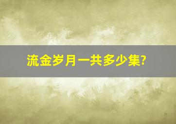 流金岁月一共多少集?