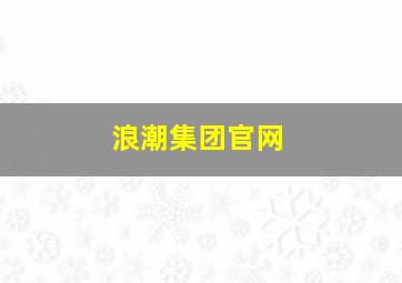 浪潮集团官网