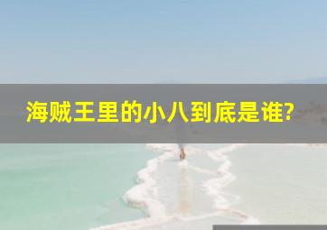 海贼王里的小八到底是谁?