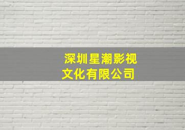 深圳星潮影视文化有限公司 