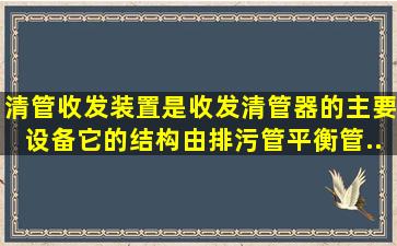 清管收发装置是收发清管器的主要设备,它的结构由排污管、平衡管...