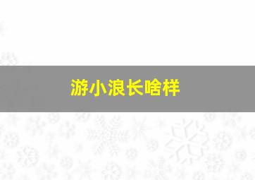 游小浪长啥样