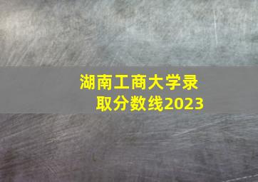 湖南工商大学录取分数线2023