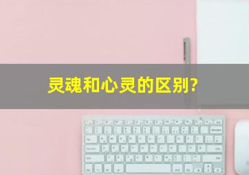 灵魂和心灵的区别?