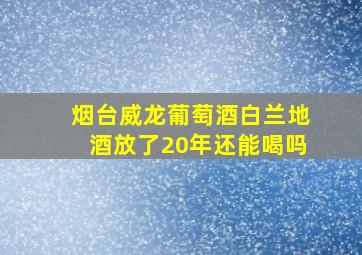 烟台威龙葡萄酒白兰地酒放了20年还能喝吗