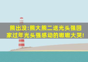 熊出没:熊大熊二送光头强回家过年,光头强感动的嗷嗷大哭!