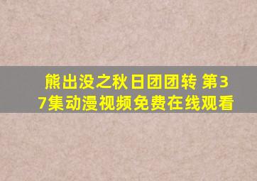 熊出没之秋日团团转 第37集动漫视频免费在线观看