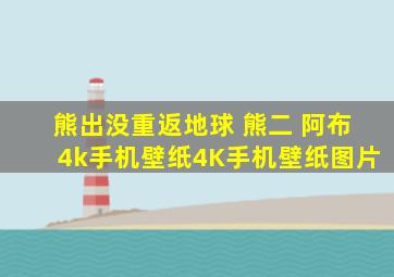 熊出没重返地球 熊二 阿布4k手机壁纸4K手机壁纸图片