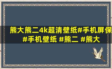 熊大熊二4k超清壁纸#手机屏保 #手机壁纸 #熊二 #熊大 