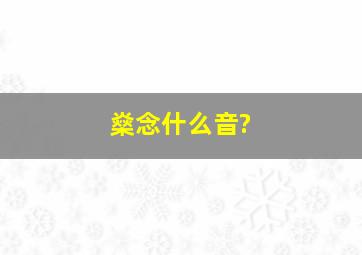 燊念什么音?