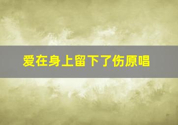 爱在身上留下了伤原唱