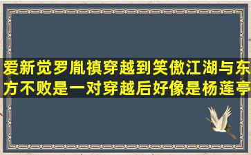 爱新觉罗胤禛穿越到笑傲江湖与东方不败是一对,穿越后好像是杨莲亭