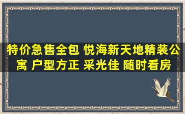 特价急售全包 悦海新天地精装公寓 户型方正 采光佳 随时看房,悦海...