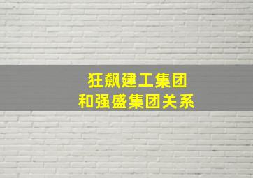 狂飙建工集团和强盛集团关系