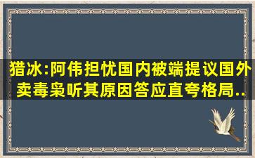 猎冰:阿伟担忧国内被端提议国外卖,毒枭听其原因答应,直夸格局...