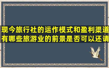 现今旅行社的运作模式和盈利渠道有哪些旅游业的前景是否可以(还请