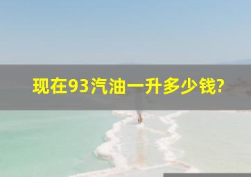 现在93汽油一升多少钱?