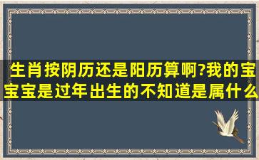 生肖按阴历还是阳历算啊?我的宝宝宝是过年出生的,不知道是属什么?