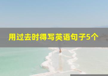 用过去时得写英语句子5个