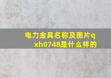 电力金具名称及图片qxh0748是什么样的