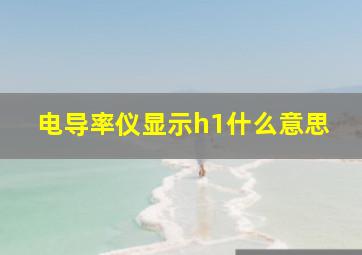 电导率仪显示h1什么意思