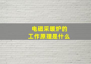 电磁采暖炉的工作原理是什么(