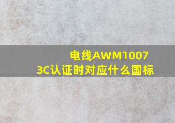电线(AWM1007) 3C认证时对应什么国标