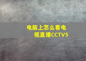 电脑上怎么看电视直播,CCTV5