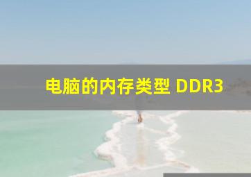电脑的内存类型 DDR3