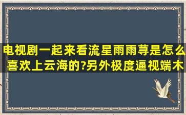 电视剧一起来看流星雨,雨荨是怎么喜欢上云海的?另外极度逼视端木!