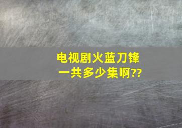 电视剧火蓝刀锋一共多少集啊??